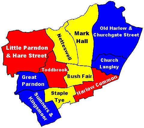 Harlow Map